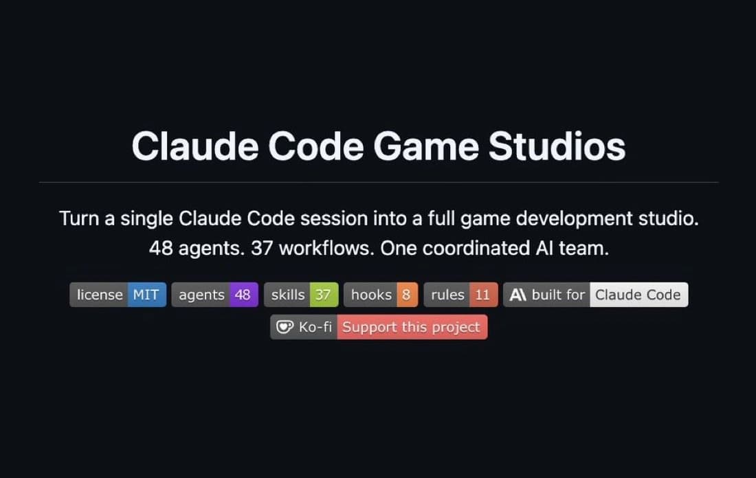 Claude Code Game Studios, the new OpenClaw for game developer?