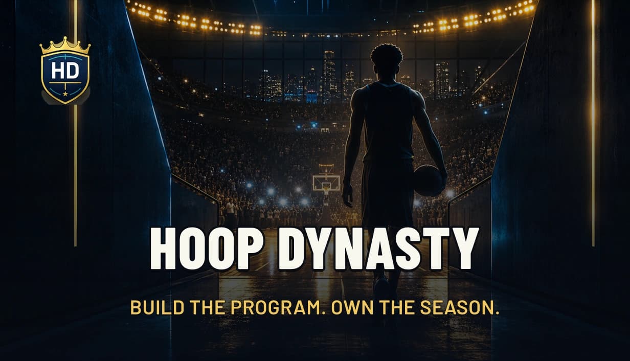 Hoop Dynasty - The Continue button is the hardest part of a living sports simulation