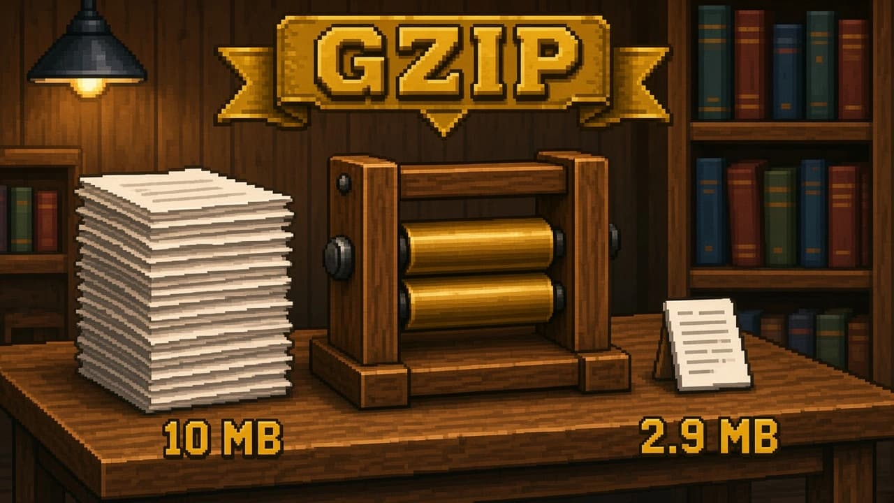What gzip is and how it makes your files smaller